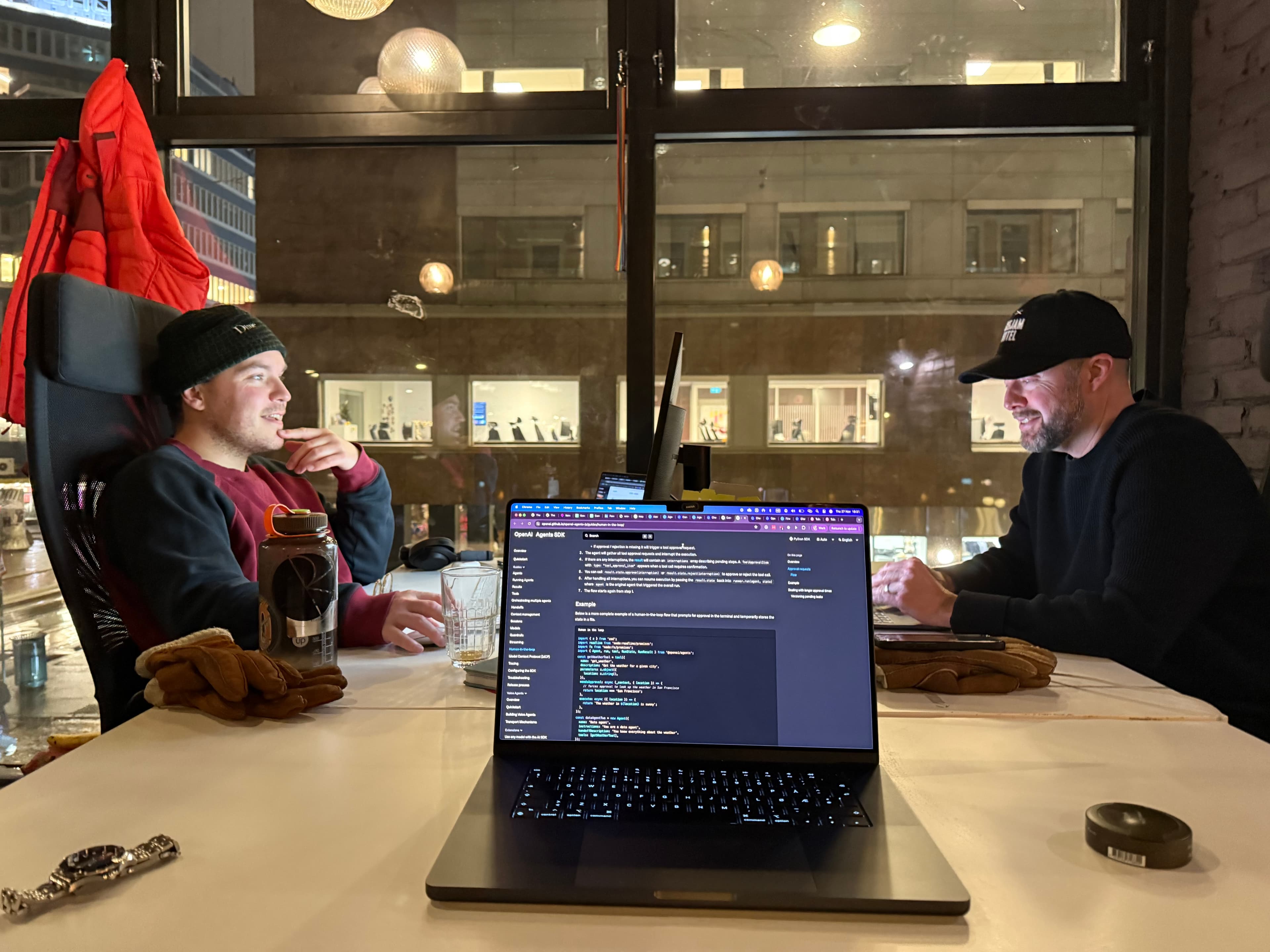 The DMCE.ai founders working in the Oslo office